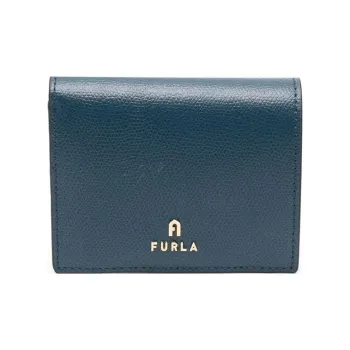 Furla Calfskin Coin Purses Wallets Women's Blue