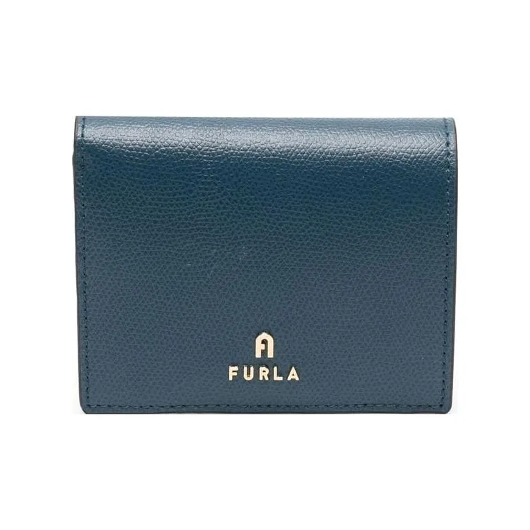 Furla Calfskin Coin Purses Wallets Women's Blue-0