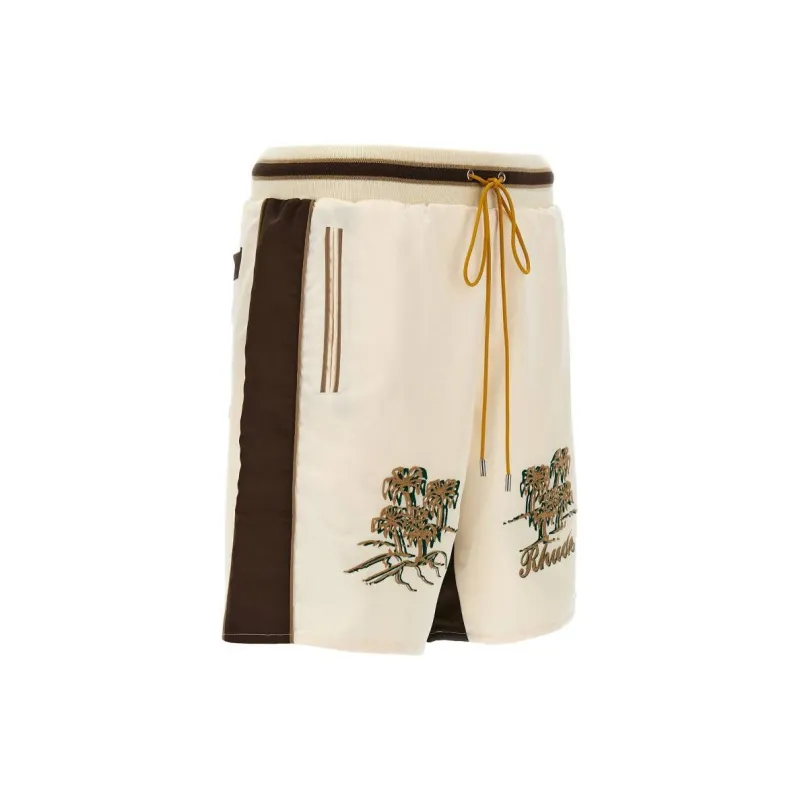 RHUDE Souvenier Drawstring Satin Shorts-2