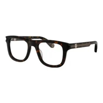 PHILIPP PLEIN Acetate Square Eyeglass Frames Men's Tortoiseshell