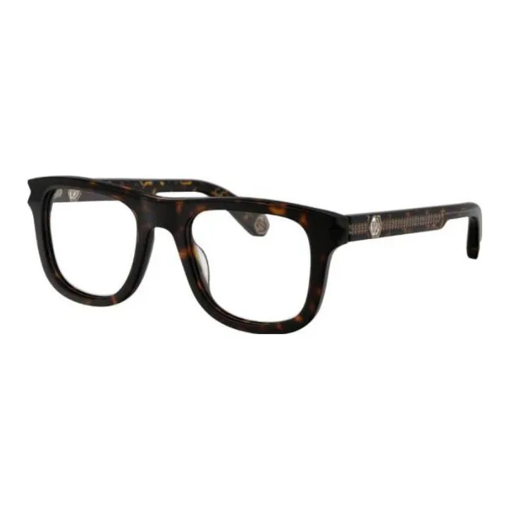PHILIPP PLEIN Acetate Square Eyeglass Frames Men's Tortoiseshell-0