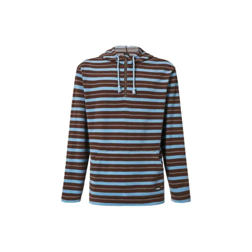 Oakley Sweatshirts Men Brown Blue Stripes