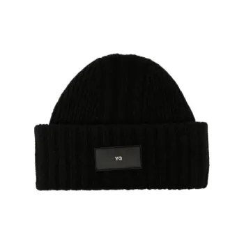 Y 3 Logo patch Knitted Beanie
