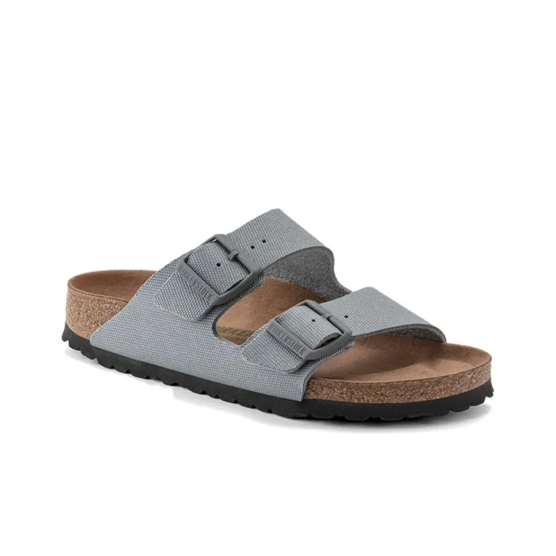 Birkenstock Arizona Vegan Men Textile 'Stone Coin'-1