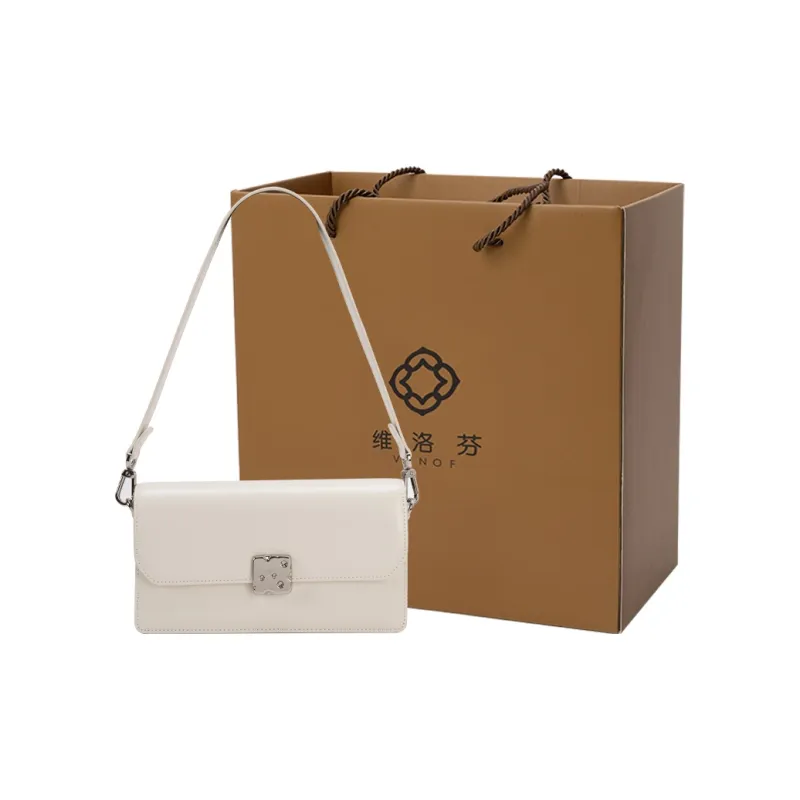 VENOF Cow Leather Small Square Bag Shoulder Bag Women's Black Forest/Cream White/Cheese Yellow-13