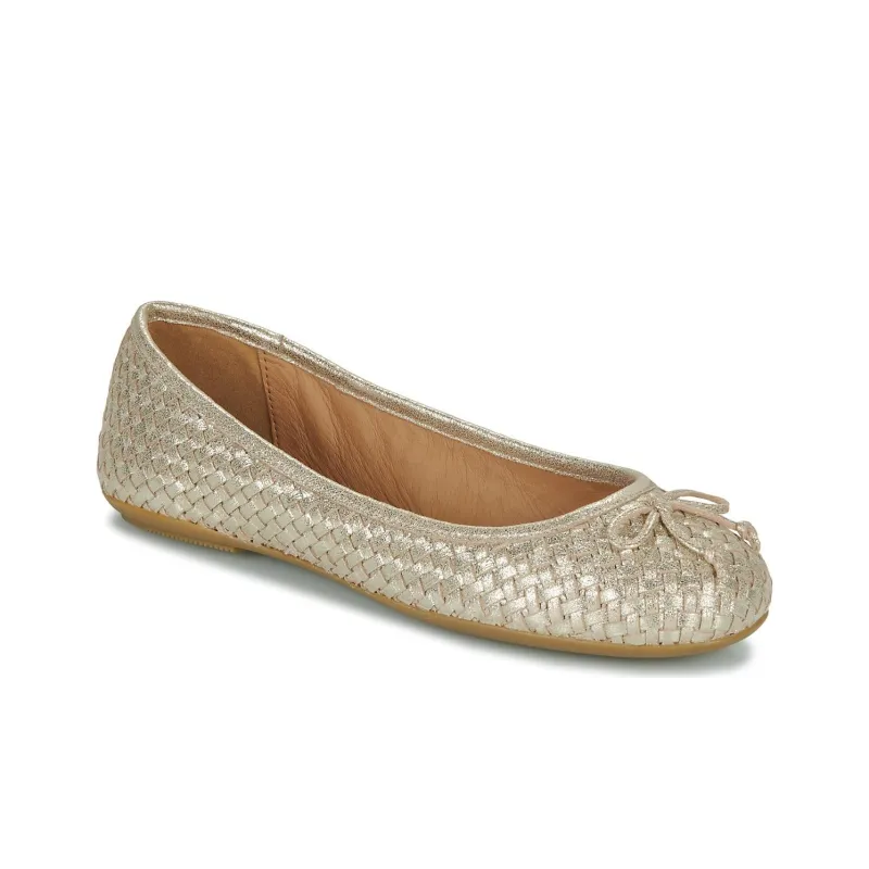 GEOX Casual Single Shoes Women's Gold-2