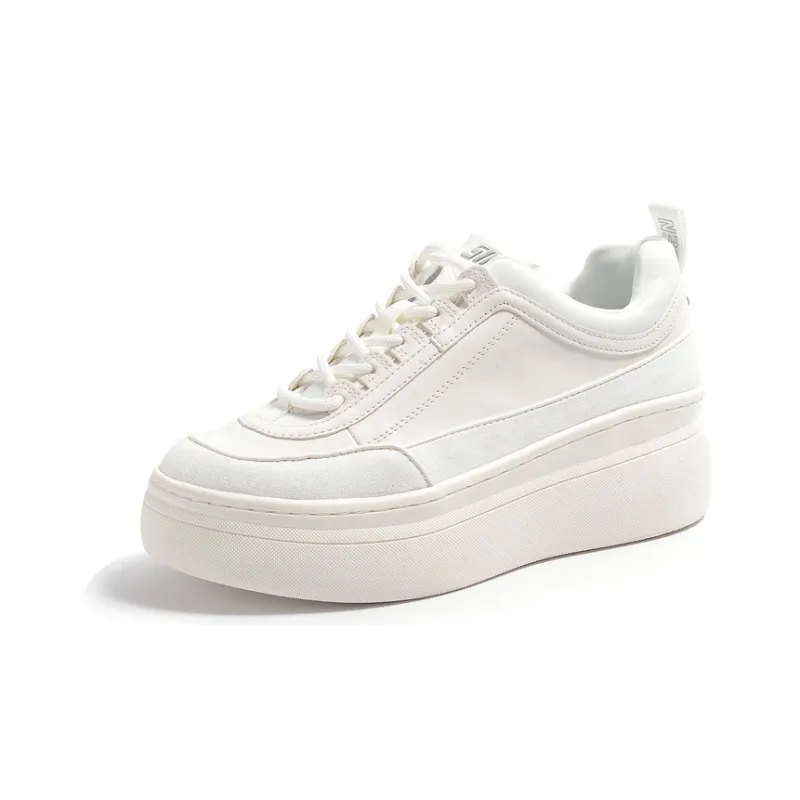 STEVE MADDEN High-Top Skateboard Shoes 6cm Women's White-1