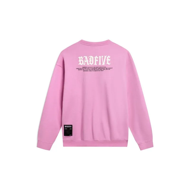 LiNing Badfive Sweatshirt Unisex Dreamy Pink-1