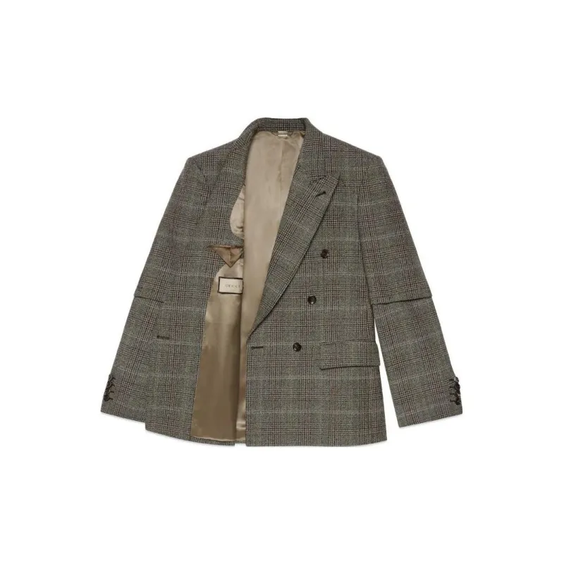 GUCCI Jackets Men Gray-1