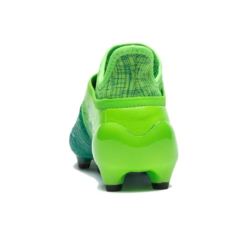 Adidas X 16+ PureChaos FG/AG Turbocharge Cushioning Breathable Soccer Shoes Men's Solar Green-4