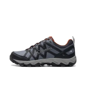Columbia Wear resistant And Waterproof Low Top Outdoor Shoes Men's Gray Black