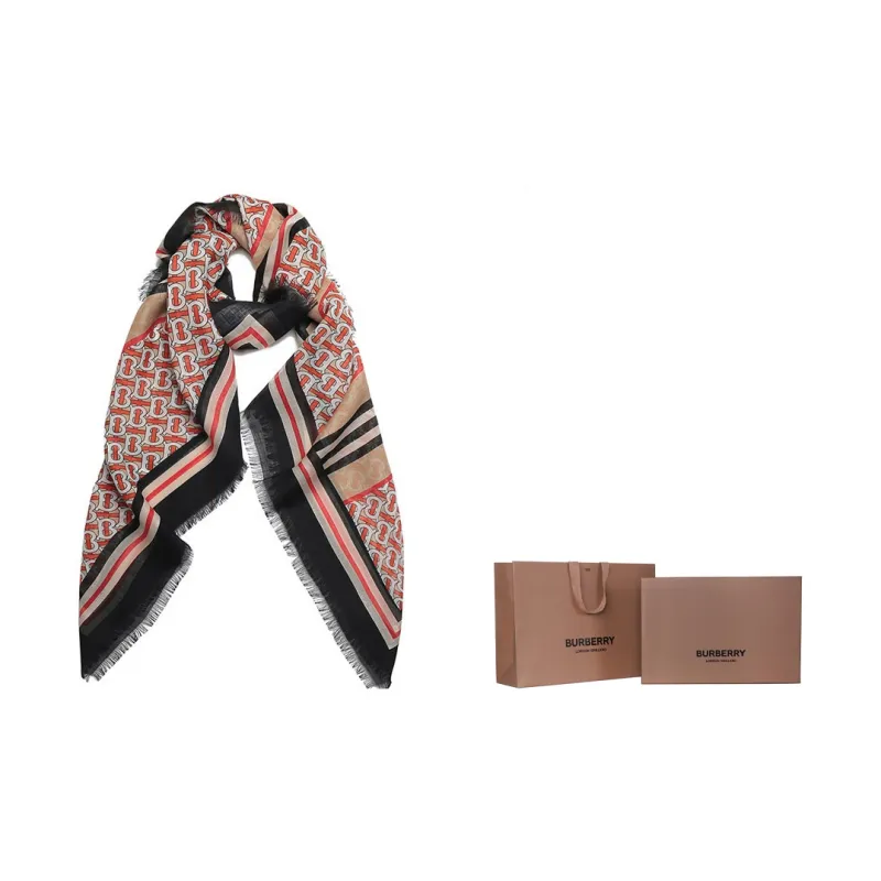 Burberry Silk Scarves Unisex-5