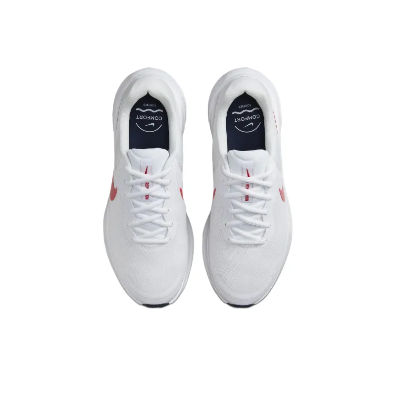 Nike Revolution 7 White Midnight Navy University Red-3