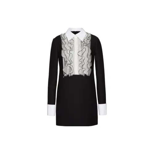 Valentino Long-Sleeved Dresses Women's Black