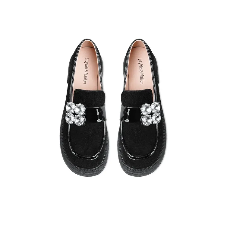 Lily Wei Loafers Women's Black-6