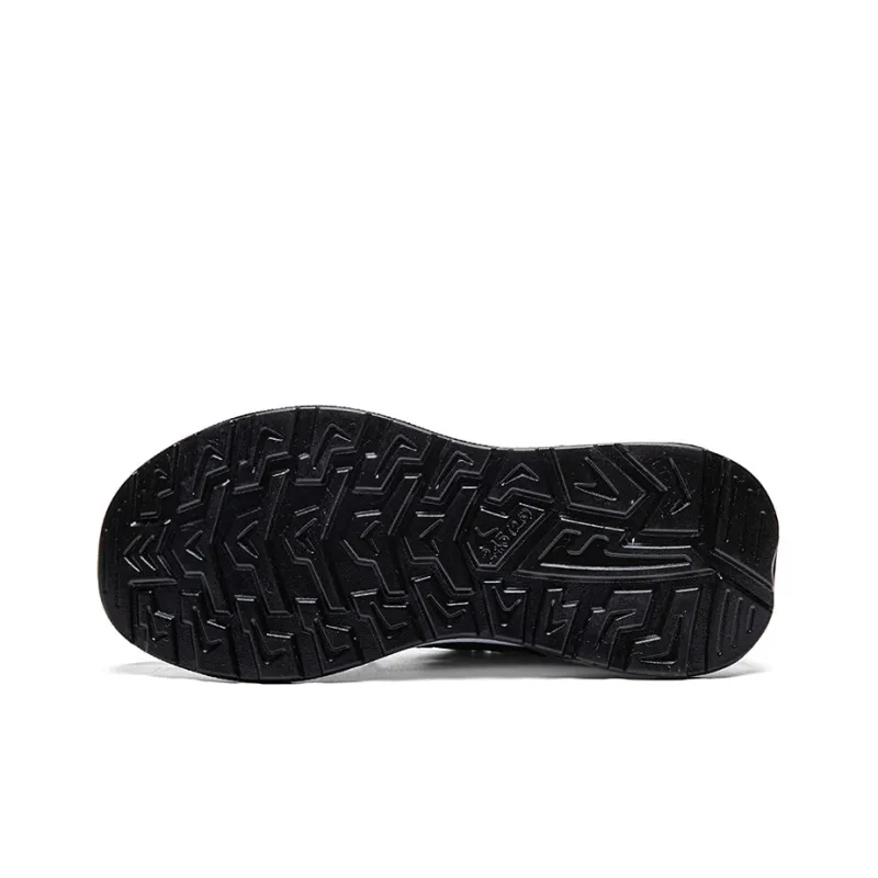 Warrior Soft Sole Elderly Shoes Wear resistant And Lightweight Low Top Casual Shoes Unisex Black-4