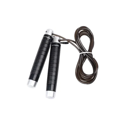 LiNing Professional Racing Non Countable Jump Ropes Fitness Crowd PVC Steel Wire Rope ABS Controller 2.9M Black Silver