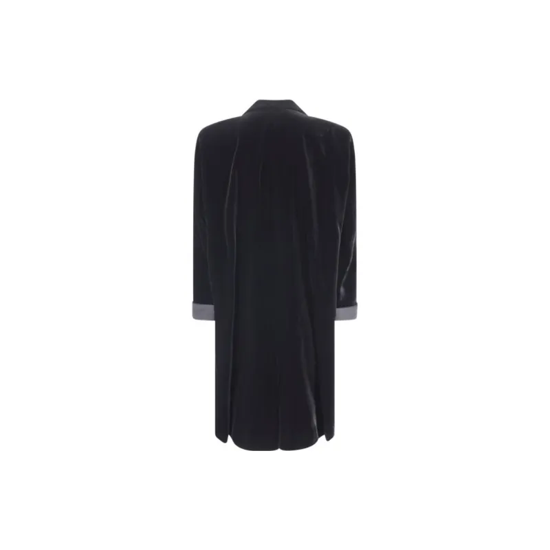 SAINT LAURENT Coats Men Black-1