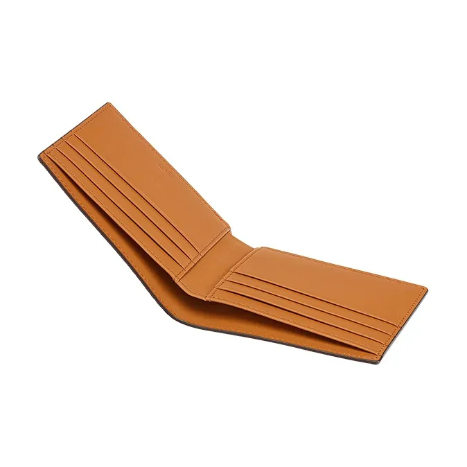 MCM Aren Visetos Leather Wallet Trumpets Unisex Cognac-1