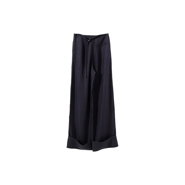YUMOMO STAR Casual Pants Women's Elegance Navy Blue-1