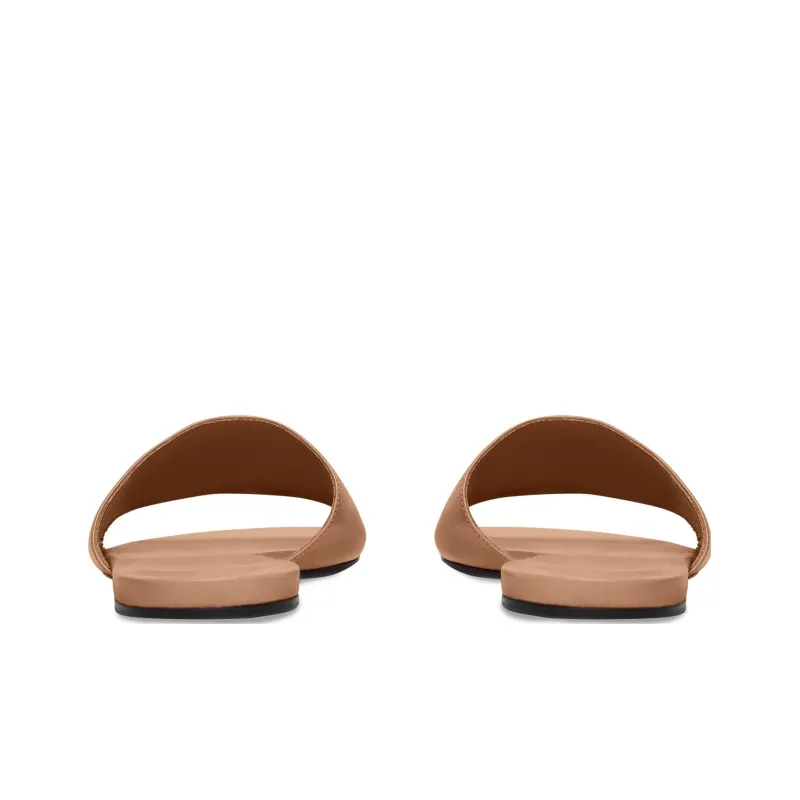 Balenciaga Groupie Slip-Resistant Slide Slippers Women's Beige-4