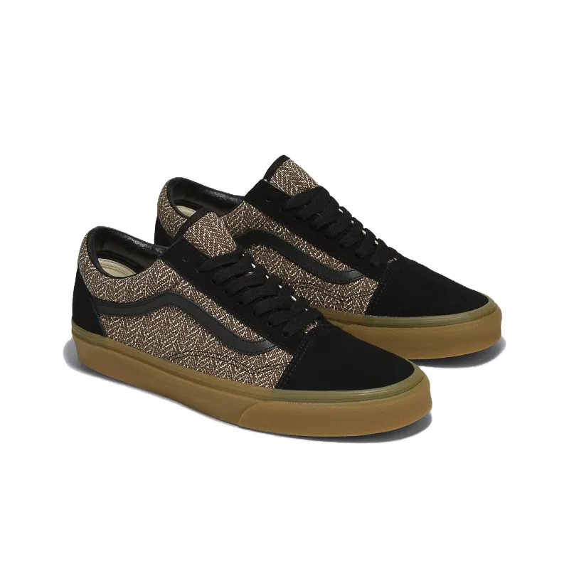 Vans Old Skool Herringbone 'Brown Black'-1