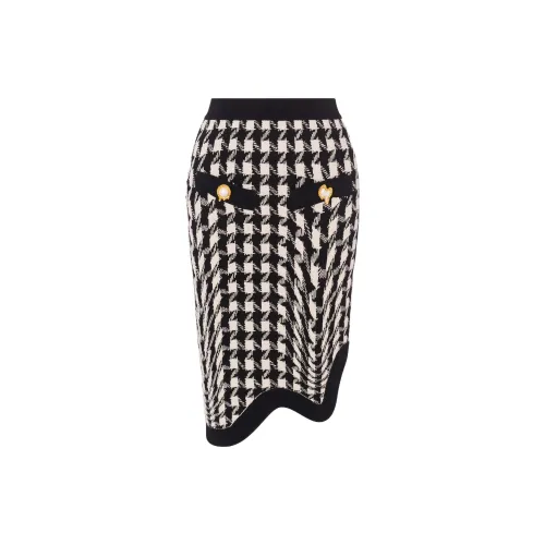 MOSCHINO Casual Long Skirts Women's Black/White