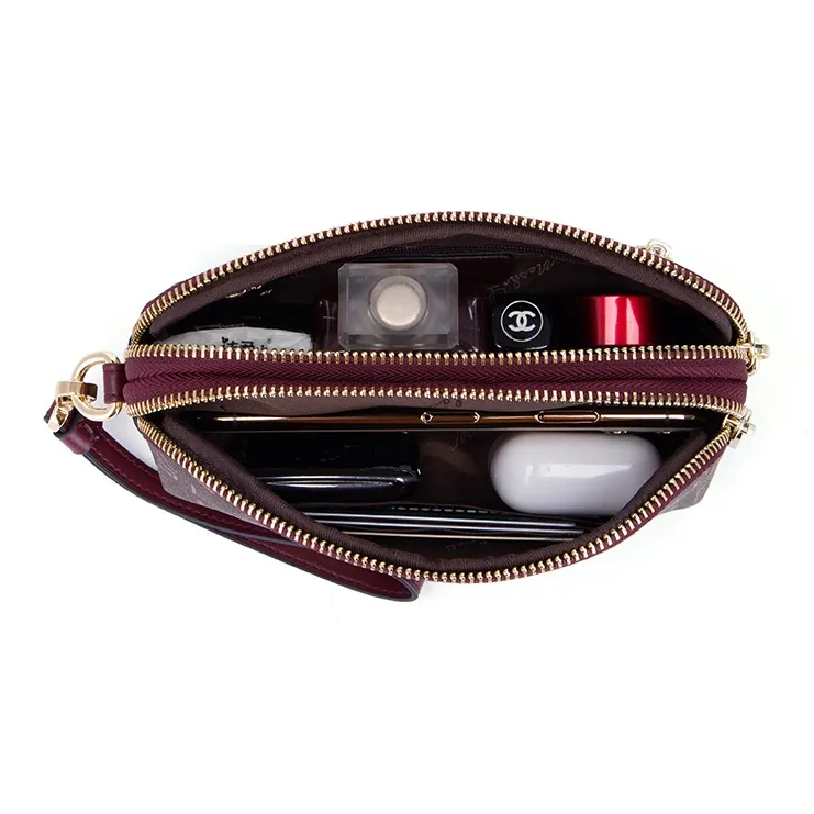MashaLanti PVC Material Clutch Regular Women's Yellow Brown/Taro Pink/Apricot/Burgundy-5