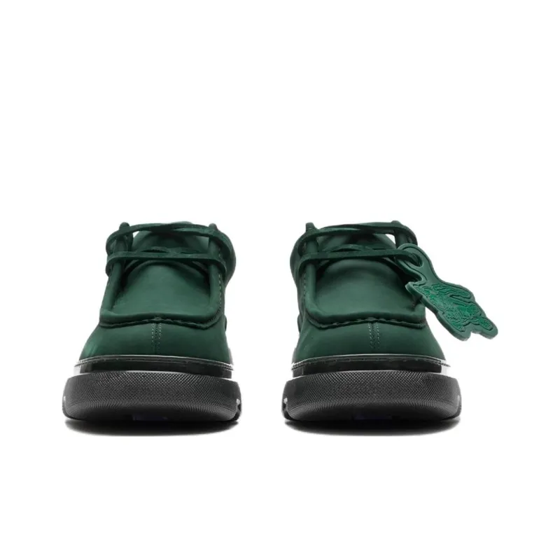 Burberry Creeper Men's Casual Shoes Men's Green Black-2