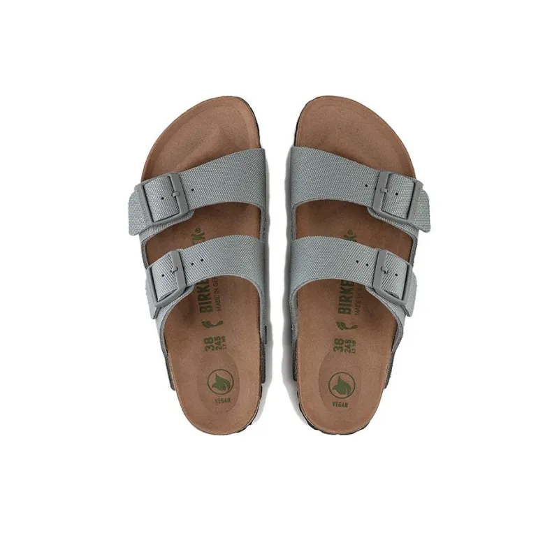 Birkenstock Arizona Vegan Men Textile 'Stone Coin'-3