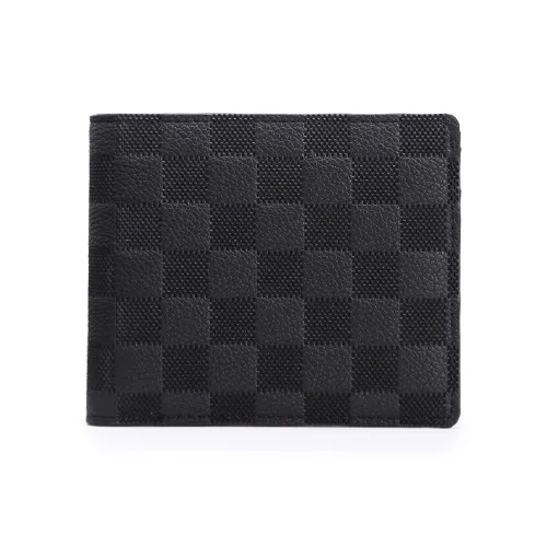 Slazenger PU Card Holder Wallet Men's Black/Avocado Green/Brown