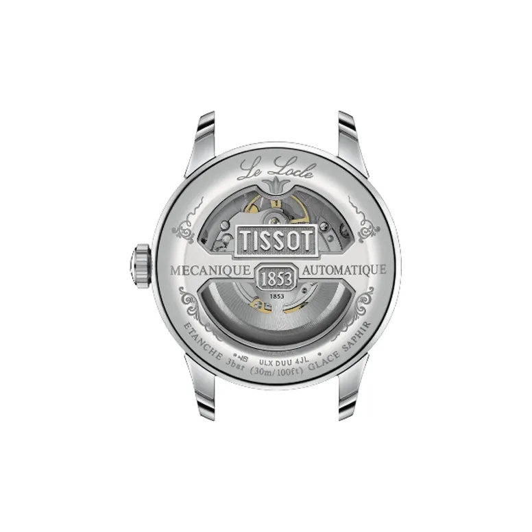 TISSOT Le Locle Collection Automatic Mechanical Movement Men's Watches Watch 39.3mm Silver Dial-2