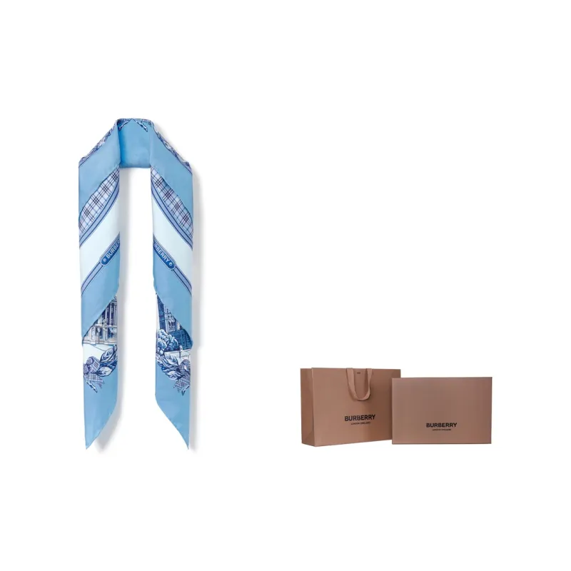 Burberry Silk Scarves Women's-3