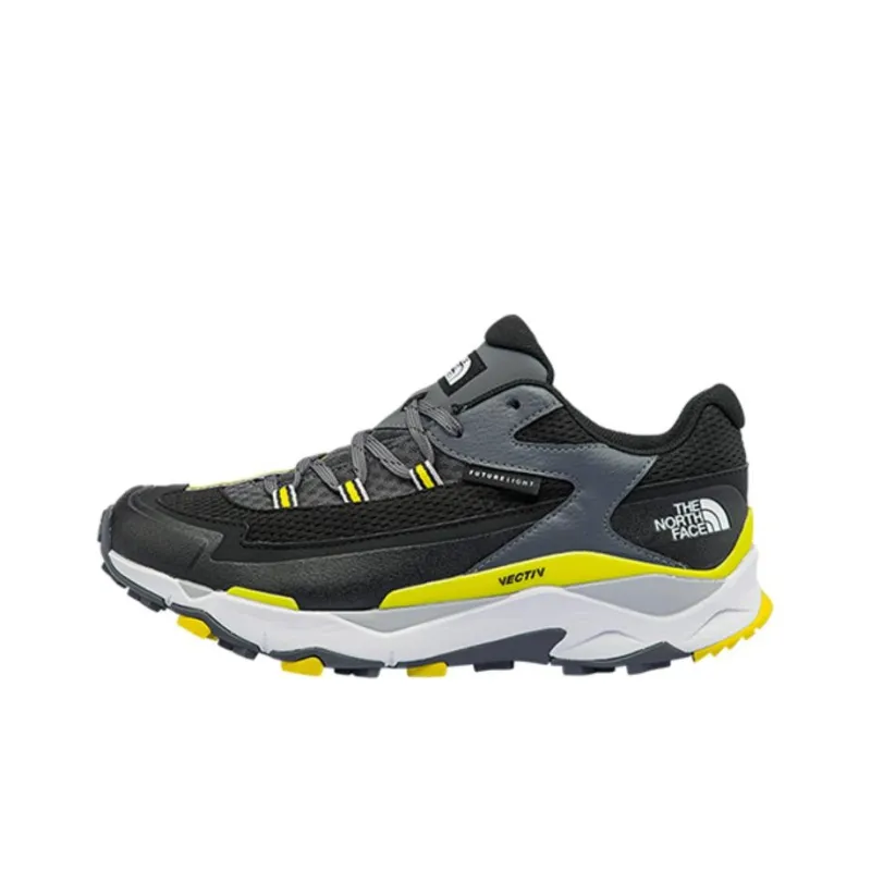 THE NORTH FACE Vectiv Durable Breathable Low Top Trekking Shoes Men's Black Yellow-0