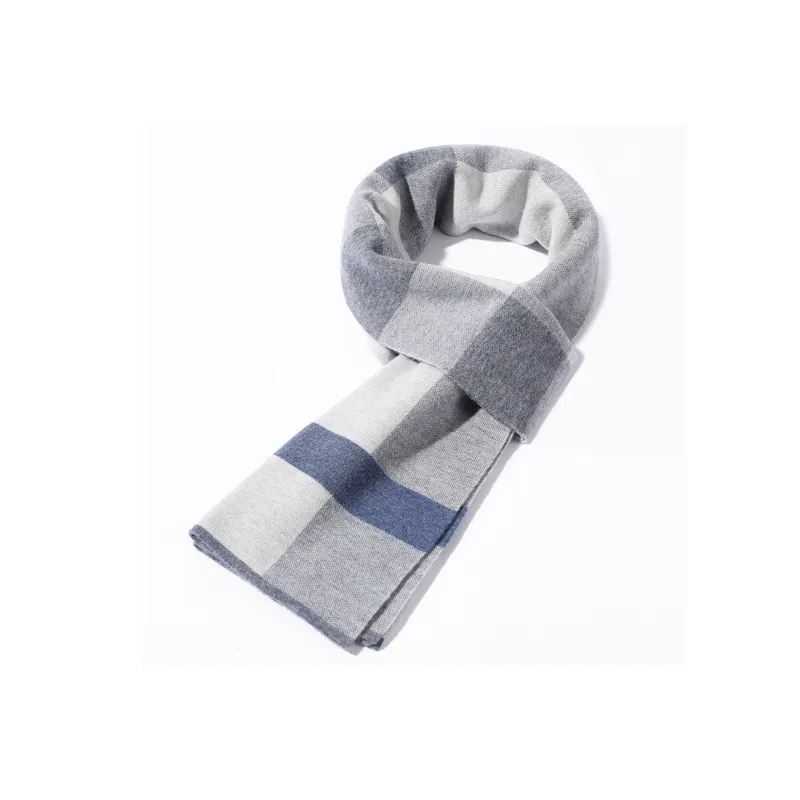 Jiu Ji Pure Wool Knit Scarves Men's-2