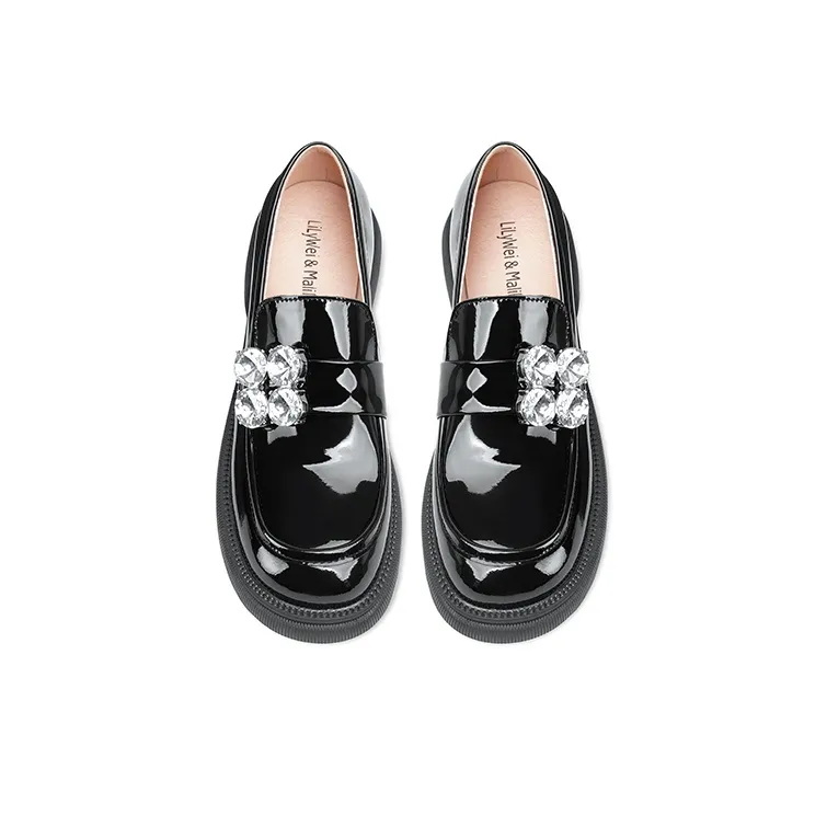 Lily Wei Loafers Women's Black-2