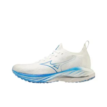 Mizuno Women's Wave Neo Wind 'Undyed White Piece Blue'