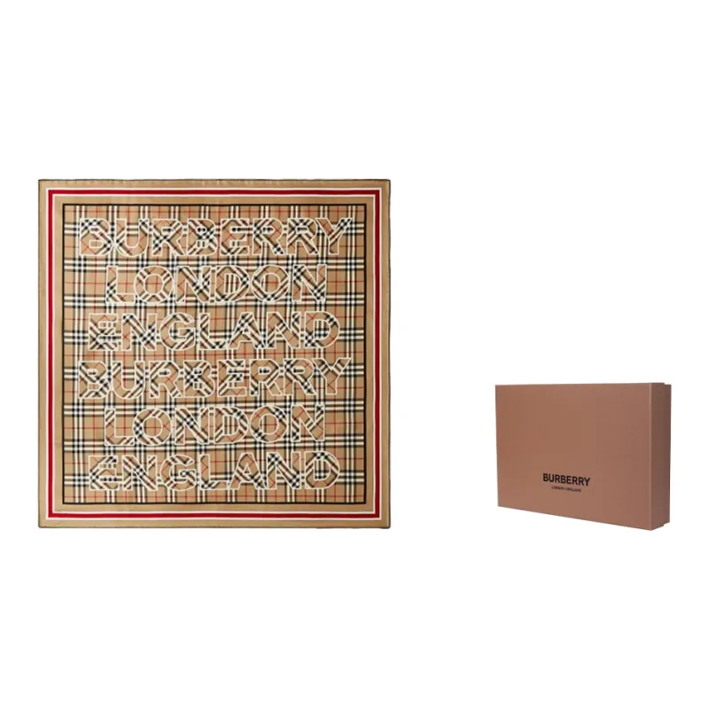 Burberry Vintage Silk Scarves Women's-6