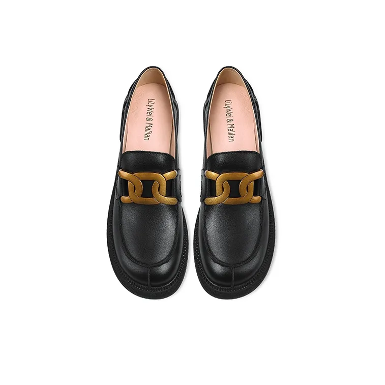Lily Wei Loafers 3cm Women's Black-2