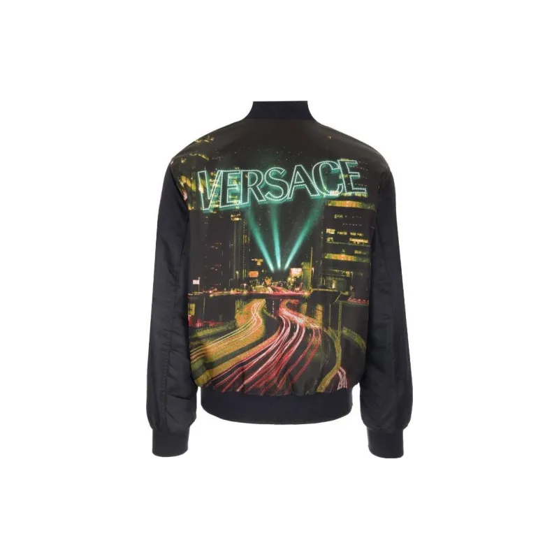 VERSACE City Lights Printed Blouson-1