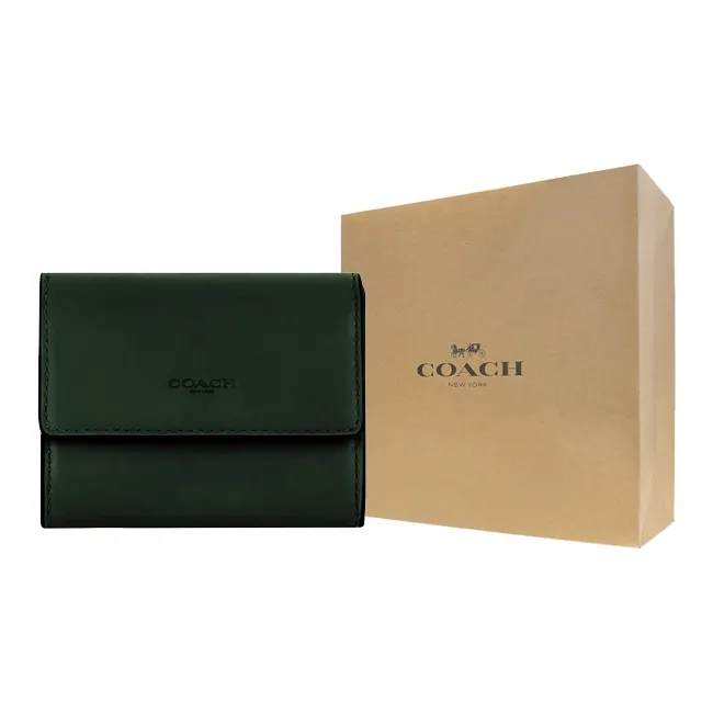 COACH Leather Coin Purse Card Holder, Wallet Regular Women's Jasper-4