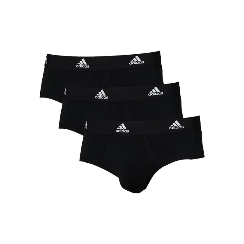 Adidas Skin Friendly, Breathable, Quick Drying, Abrasion Resistant Men's 3 Pack Black-0
