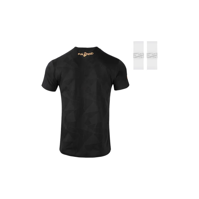 P.R IND Badminton Sports Top Black-4