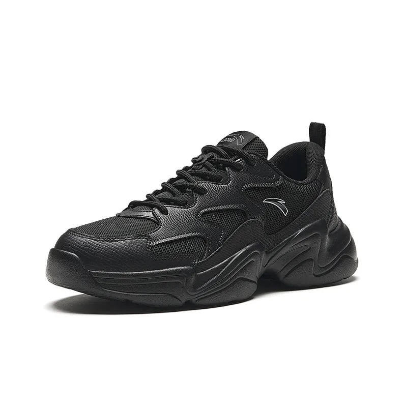 ANTA Casual Shoes Men Low Top Black-1
