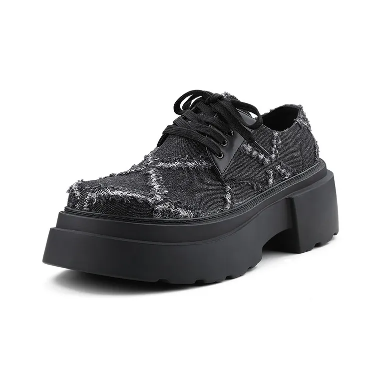 HANQIAORIJI Future Series Casual Shoes 6cm Men's Black-2