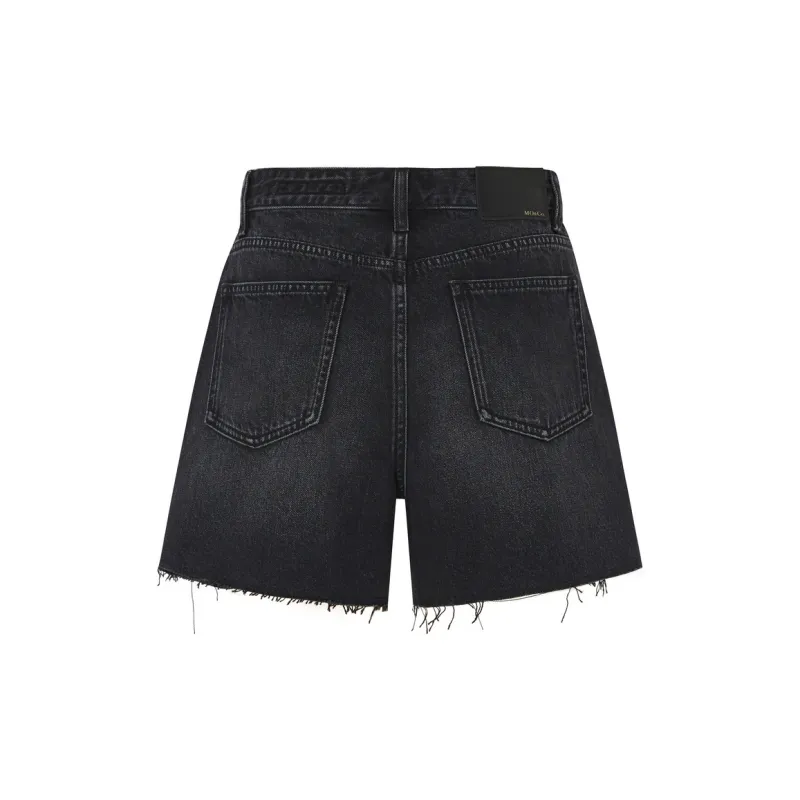 MO&CO Denim Shorts Women's Black-1