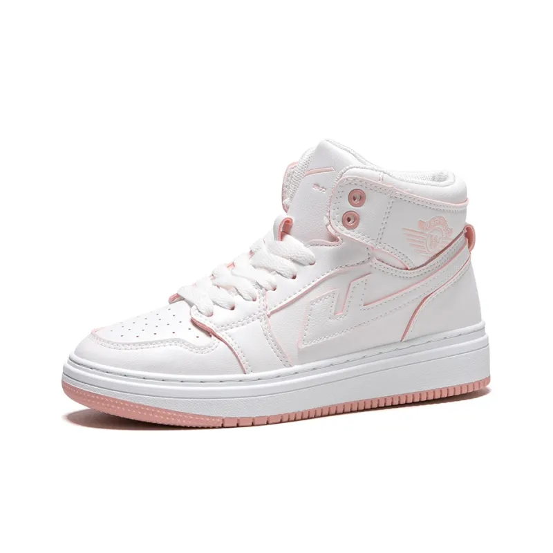 WARRIOR Skateboard Shoes Unisex High Top Pink-2