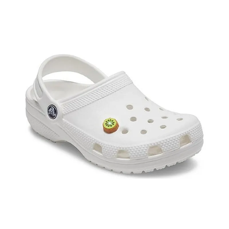 Crocs Classic Charm Kiwi Slice Clogs 'White'-1