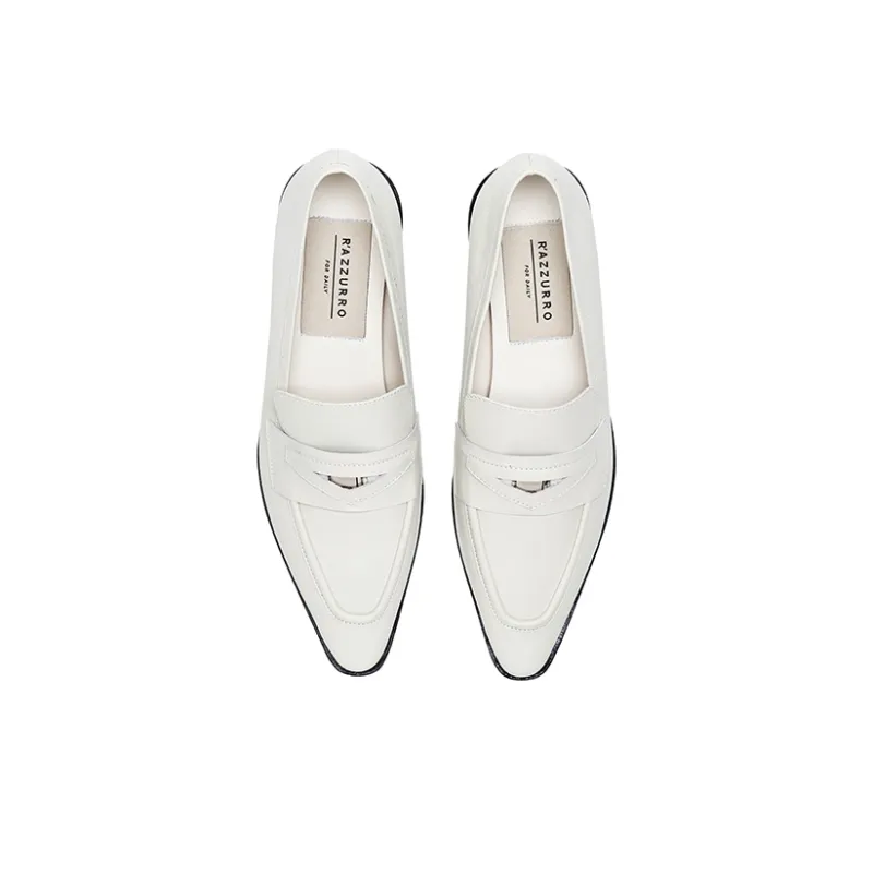 R'AZZURRO Casual Single Shoes Women's Milkshake White-2