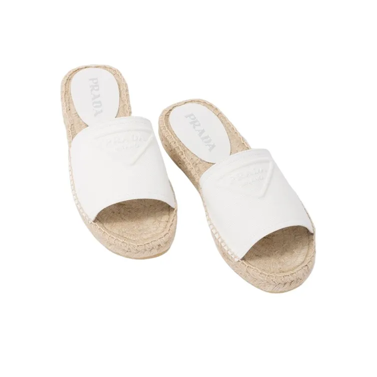 PRADA Slide Slippers Women's White-3